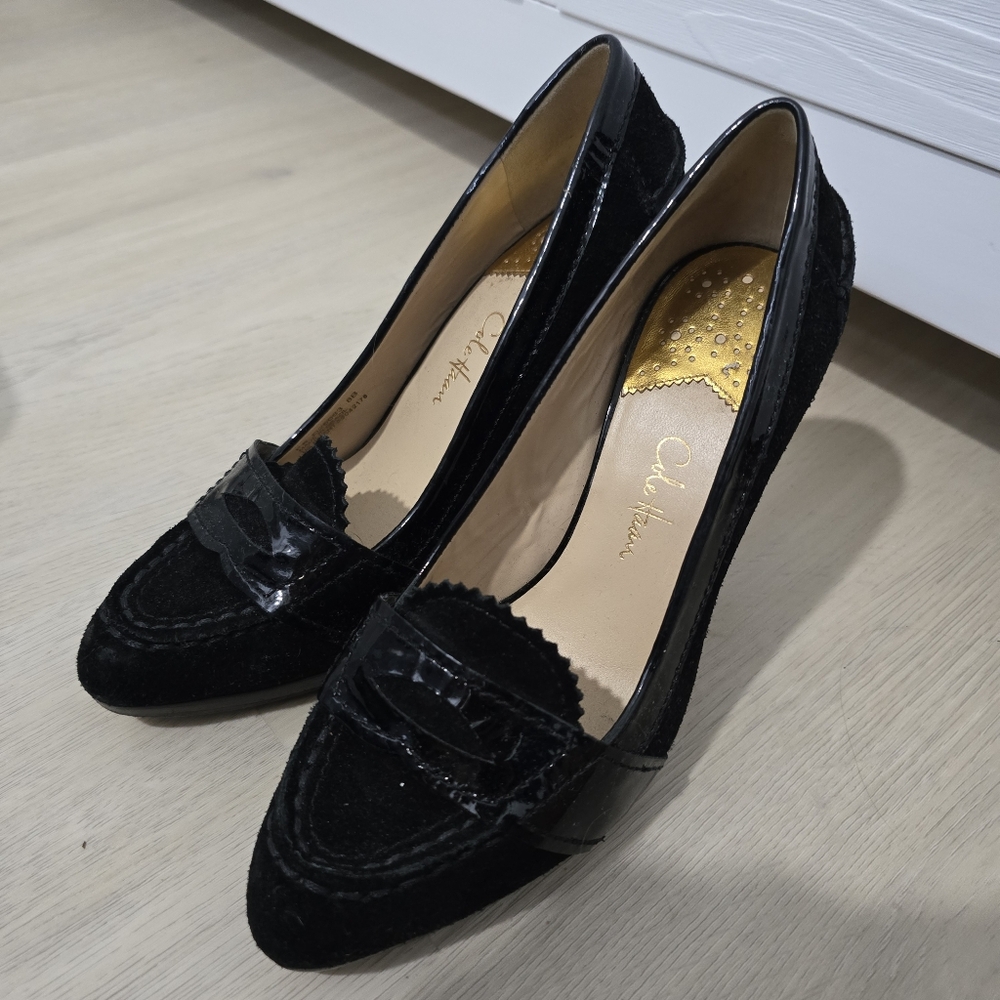 Cole Haan Black Patent Leather Heels